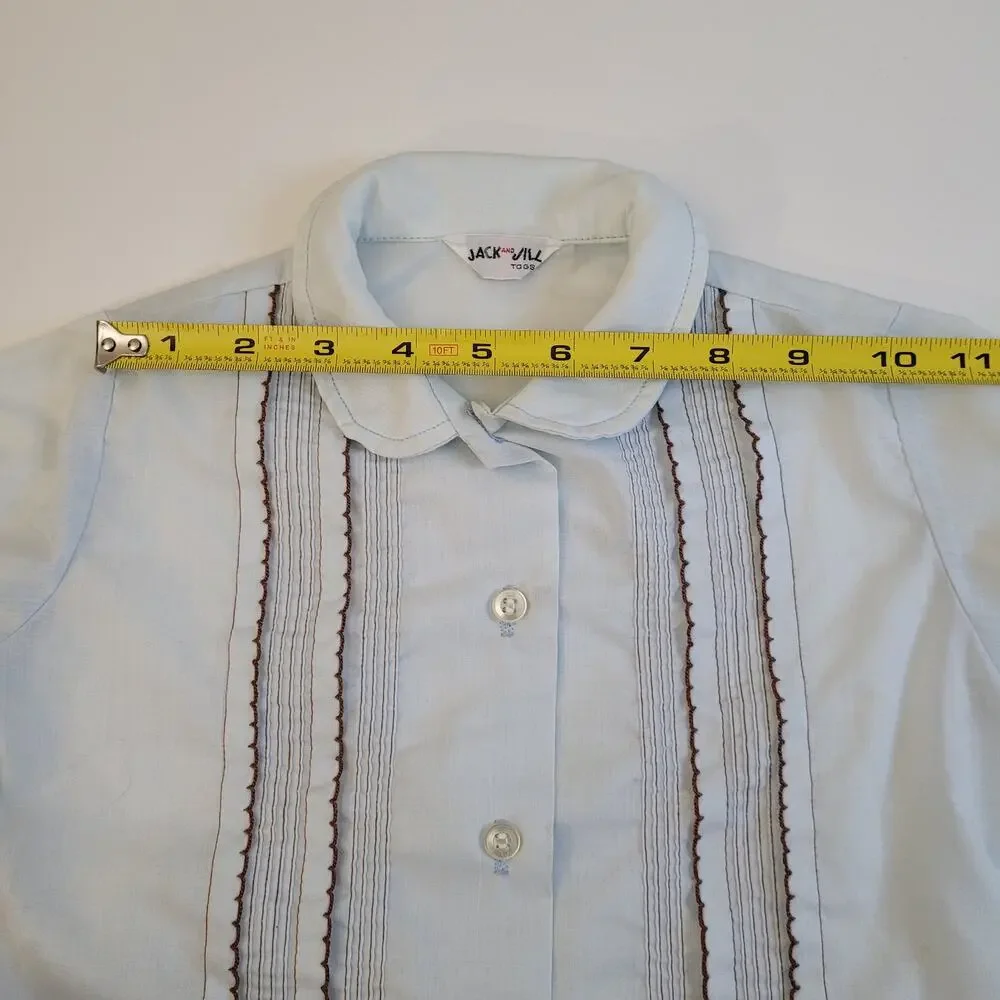 Jack & Jill Togs 1960s Toddler Outfit Set Blouse Jacket Suspender Skirt Costume